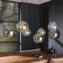 Modera - Hanglamp 4+3 multi globe XL - Artic zwart