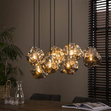Modera - Hanglamp 4+3 rock - Chromed glas