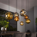 Modera - Hanglamp 4+3 stellar - Oud zilver