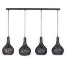 Modera - Hanglamp 4L armor kegel - Zwart bruin