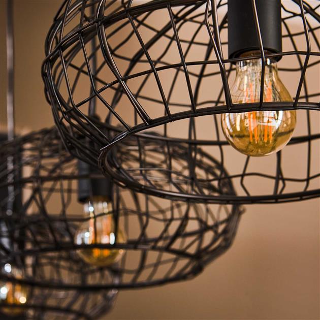 Modera - Hanglamp 4L connect XL - Zwart bruin