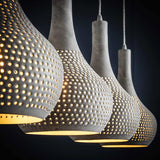 Modera - Hanglamp 4L punch kegel - Grijs