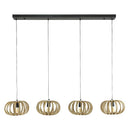 Modera - Hanglamp 4L stripes - Massief mango naturel