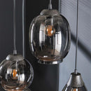 Modera - Hanglamp 5L getrapt mix - Chromed glas