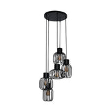 Modera - Hanglamp 5L getrapt mix metal - Charcoal
