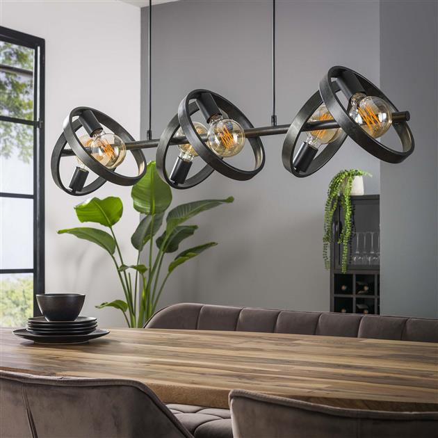 Modera - Hanglamp 6L hover - Charcoal meubelboutique.nl