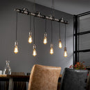 Modera - Hanglamp 7L industrial tube wikkel - Oud zilver