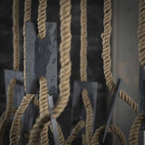 Modera - Hanglamp 7L touw 3+4 - Grijs