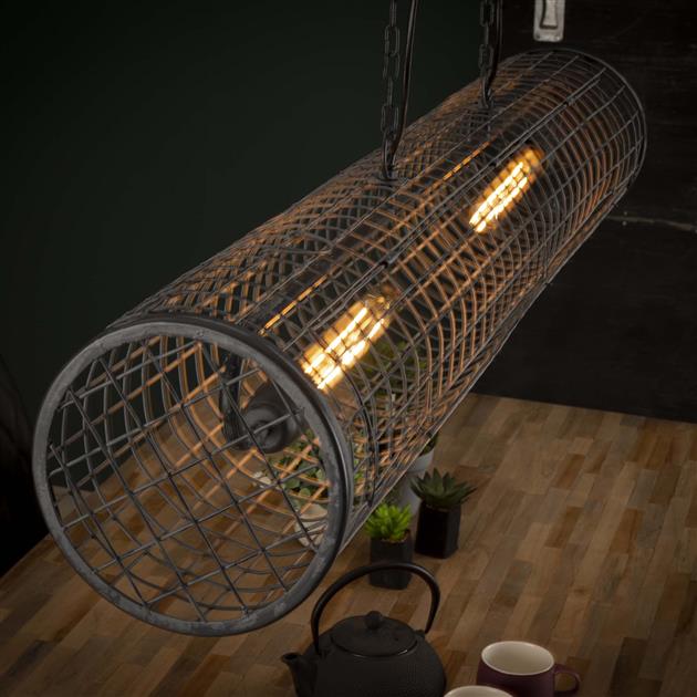 Modera - Hanglamp D20cm cylinder gaas-Slate grey