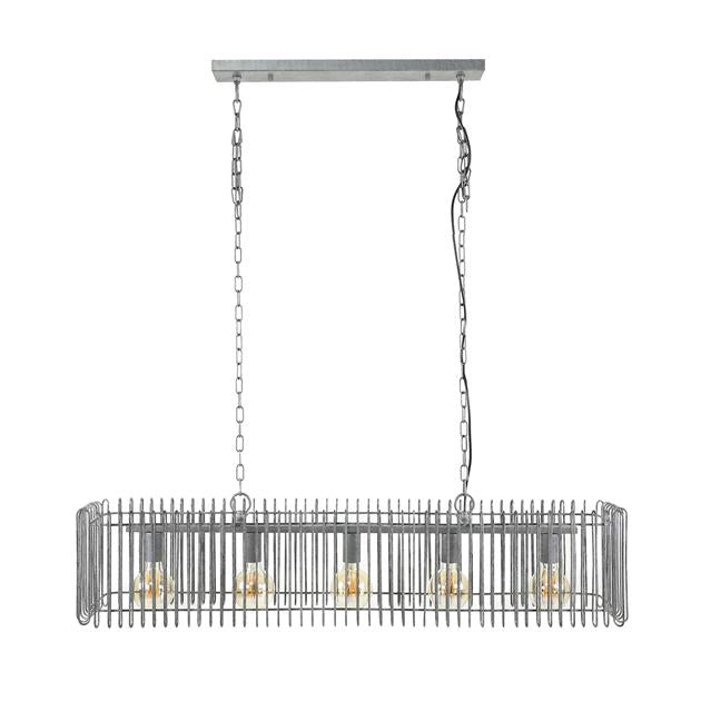 Modera - Hanglamp trax 120cm - Oud zilver meubelboutique.nl