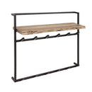 Modera - Kapstok air solid 12 haken hoedenplank - Massief acacia naturel