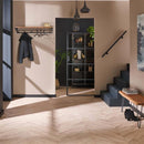 Modera - Kapstok custom 6 haken hoedenplank - Massief acacia naturel