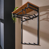 Modera - Kapstok custom hoog 2x4 haken - Massief acacia naturel