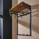 Modera - Kapstok custom hoog 2x4 haken - Massief acacia naturel