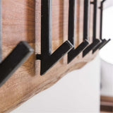 Modera - Kapstok edge 2x6 haken - Massief acacia naturel