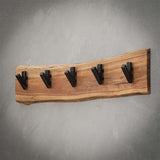Modera - Kapstok edge 5 haken - Massief acacia naturel