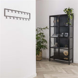 Modera - Kapstok industrial 15 haken-Zilver