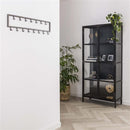 Modera - Kapstok industrial 15 haken-Zilver