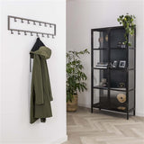 Modera - Kapstok industrial 15 haken-Zilver