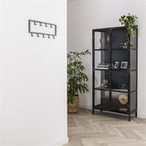 Modera - Kapstok industrial 9 haken-Zilver