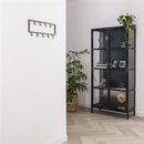 Modera - Kapstok industrial 9 haken-Zilver