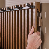 Modera - Kapstokrek 14 haken tweak - Massief mango zandkleur