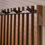 Modera - Kapstokrek 14 haken tweak - Massief mango zandkleur