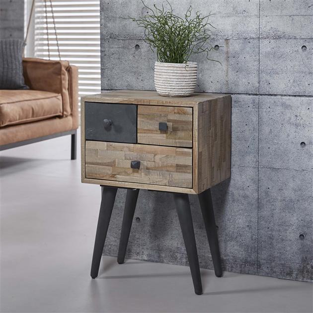 Modera - Ladekast Teca 2+1 laden - Teakhout verweerd