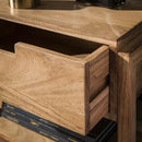 Modera - Nachtkastje 1L houten frame zwevend - Massief acacia naturel