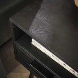 Modera - Nachtkastje 1L marina - Massief mango zwart