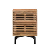Modera - Nachtkastje 2 lades slide - Massief acacia naturel