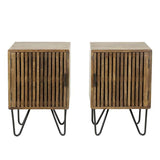 Modera - Nachtkastje set-2 tweak - Massief mango zandkleur