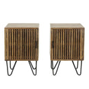 Modera - Nachtkastje set-2 tweak - Massief mango zandkleur