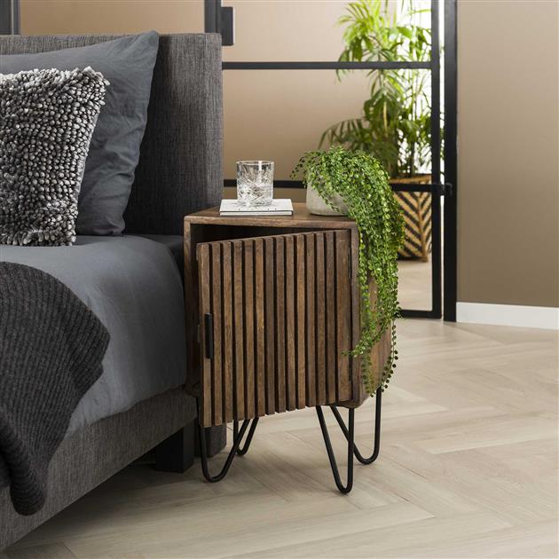 Modera - Nachtkastje set-2 tweak - Massief mango zandkleur