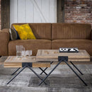 Modera - Salontafel Teca balance 70x70 - Teakhout verweerd