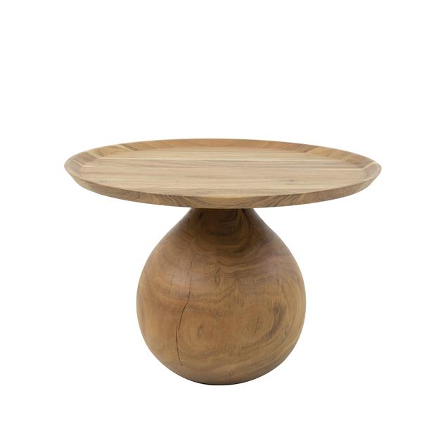 Modera - Salontafel massieve voet rond - Massief acacia naturel