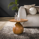 Modera - Salontafel massieve voet rond - Massief acacia naturel