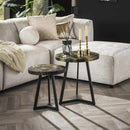 Modera - Salontafel set 2- rond black and gold