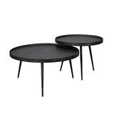 Modera - Salontafel set-2 rond metallic - Grijs