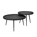 Modera - Salontafel set-2 rond metallic - Grijs