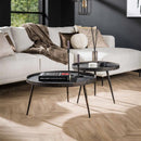 Modera - Salontafel set-2 rond metallic - Grijs