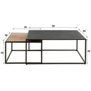 Modera - Salontafel set-2 slate mix - Leisteen
