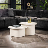 Modera - Salontafel set-2 stone organic - Marmer composiet