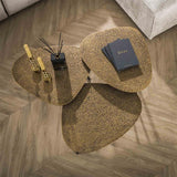 Modera - Salontafel set-3 driehoekig metallic - Brons antiek