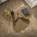 Modera - Salontafel set-3 driehoekig metallic - Brons antiek