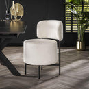 Modera - Stoel cocktail boucle draaibaar. VPE2 - Boucle wit - set van: 2