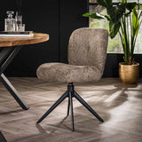 Modera - Stoel comfort draaibaar. VPE2 - Boucle taupe - set van: 2