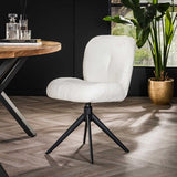 Modera - Stoel comfort draaibaar. VPE2 - Boucle wit - set van: 2