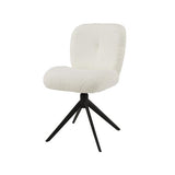 Modera - Stoel comfort draaibaar. VPE2 - Boucle wit - set van: 2
