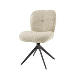 Modera - Stoel comfort draaibaar. VPE2 - Boucle zandkleur - set van: 2
